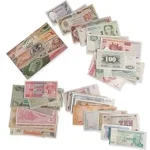 The image shows a collection of rare, valuable one dollar bills, highlighting the top expensive examples.