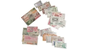 The image shows a collection of rare, valuable one dollar bills, highlighting the top expensive examples.