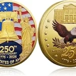 This image shows a rare, valuable American coin, highlighting the top 10 most expensive coins.