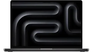 The image shows a sleek, modern laptop, likely one of the most expensive Apple laptops.
