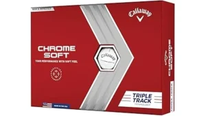 This image shows a collection of premium golf balls, highlighting the most expensive offerings.