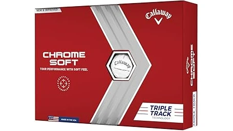 This image shows a collection of premium golf balls, highlighting the most expensive offerings.