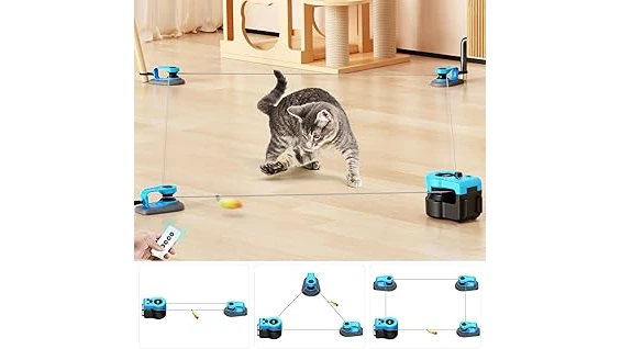 This image shows a luxurious cat tree, possibly a top 10 most expensive cat toy.