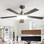 The image shows a luxurious ceiling fan, a contender for the most expensive in a top 10 list.