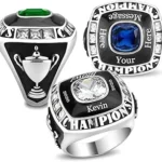 The image shows a close-up of a dazzling championship ring, a contender for the most expensive.