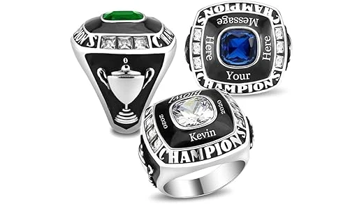 The image shows a close-up of a dazzling championship ring, a contender for the most expensive.
