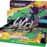 The image shows a collection of valuable collectible cards from the Commander Masters set.