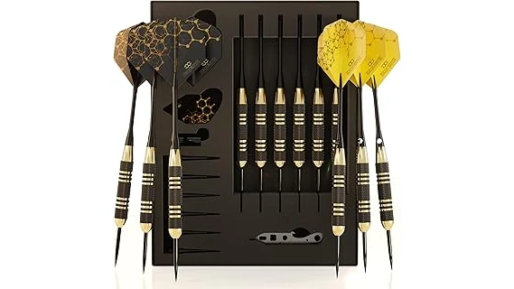 The image shows a collection of ornate, high-quality darts, likely from a list of the most expensive.