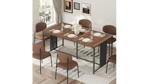 The image shows a luxurious, elaborately carved dining room table, fitting for expensive furniture lists.