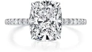 The image shows a dazzling diamond engagement ring, perfect for a top 10 most expensive brands list.
