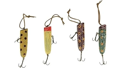 The image shows a collection of rare, antique fishing lures, highlighting the Top 10 Most Expensive Vintage Fishing Lures.