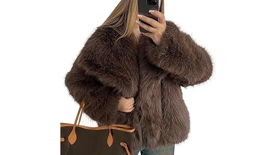 The image shows a luxurious, deep brown fur coat, suggesting a high-end fashion item from a top 10 list.