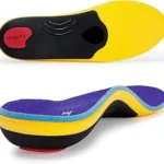 This image shows a stylish display of orthopedic arch supports, hinting at the Good Feet Store's most luxurious offerings.