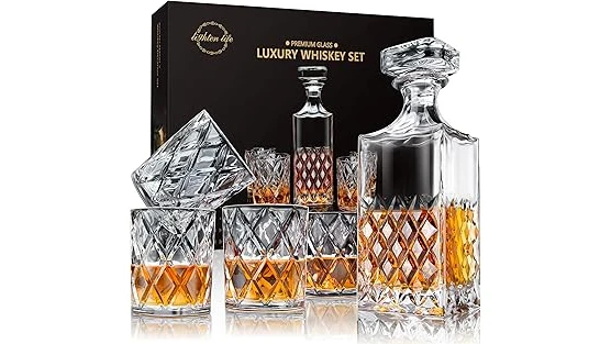 The image shows a luxurious decanter of aged spirit, hinting at the top 10 most expensive hard liquors.