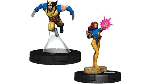 The image shows a variety of detailed miniature figures, likely featured in a collection of expensive collectible game pieces.