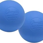 The image shows a person playing lacrosse with expensive equipment, fitting the topic of costly sports.