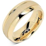 The image shows shiny gold and silver bars contrasting with a metallic gray tungsten cube.