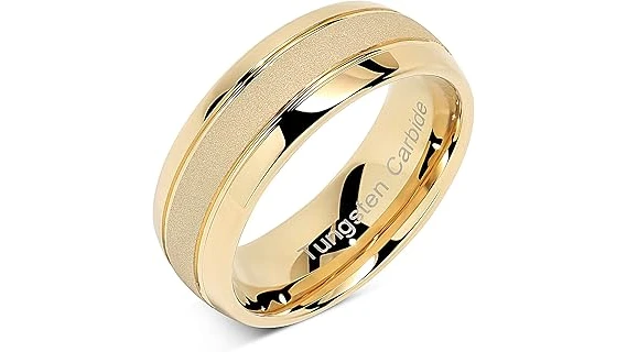 The image shows shiny gold and silver bars contrasting with a metallic gray tungsten cube.