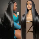 The image shows a luxurious, high-quality lace front wig displayed as a top contender for expensive hairpieces.