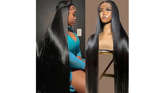 The image shows a luxurious, high-quality lace front wig displayed as a top contender for expensive hairpieces.