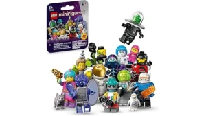 The image shows a rare, valuable collectible character from an exclusive building toy series.
