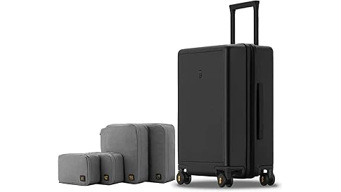 This image shows an assortment of luxurious suitcases, hinting at the top 10 most expensive luggage brands.