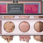 The image shows a luxurious makeup palette featuring sparkling eyeshadows, part of the Top 10 Most Expensive Makeup Palettes feature.