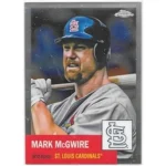 The image shows a rare Mark McGwire baseball card, highlighting his valuable collectibles.