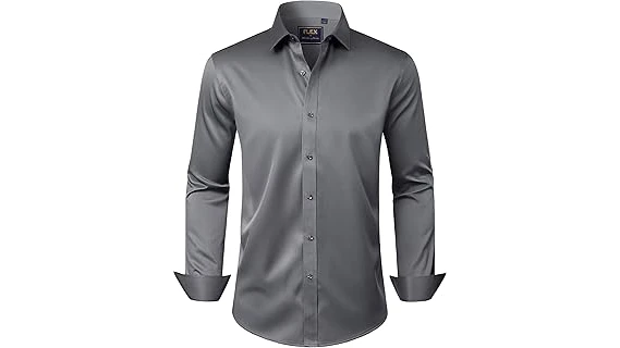 The image shows a luxuriously styled men's dress shirt, hinting at the top expensive choices.