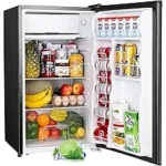 The image shows a sleek, luxurious mini fridge, highlighting one of the most expensive options.