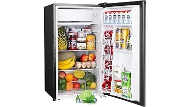 The image shows a sleek, luxurious mini fridge, highlighting one of the most expensive options.