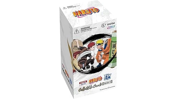 The image shows a rare, highly valuable Naruto trading card, likely featured in a list of the most expensive cards.