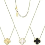 The image shows a luxurious clover necklace, highlighting a top 10 most expensive jewelry piece.