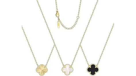 The image shows a luxurious clover necklace, highlighting a top 10 most expensive jewelry piece.