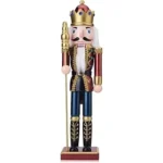 The image shows an ornate, gilded nutcracker, likely featured in the Top 10 Most Expensive Nutcracker list.