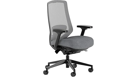 This image shows a luxurious, modern office chair, possibly among the top 10 most expensive office furniture.
