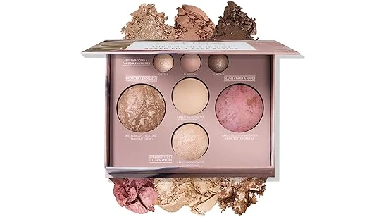 This image shows a collection of luxurious makeup palettes, highlighting the most expensive options.