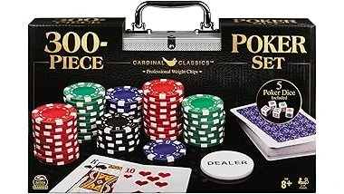The image shows a luxurious poker chip set, a contender for the top 10 most expensive poker sets.