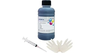 This image shows a collection of vibrant printer ink bottles, representing the most expensive liquids for printing.