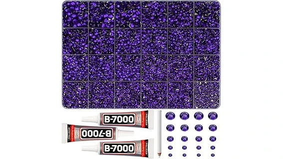The image shows a captivating display of various luxurious and valuable purple gemstones, highlighting top contenders.