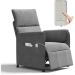 The image shows a luxurious leather recliner with plush cushions, likely a contender for the top 10 most expensive recliners.