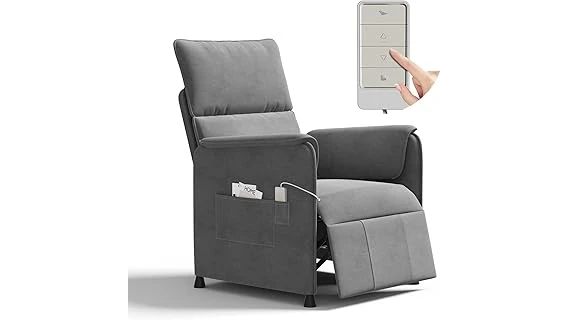 The image shows a luxurious leather recliner with plush cushions, likely a contender for the top 10 most expensive recliners.