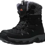This image shows luxurious, designer snow boots perfect for cold weather adventures.