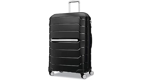 The image shows a collection of luxurious, high-end suitcases, perfect for travel.