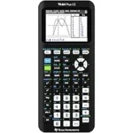 The image shows a collection of sophisticated scientific calculators, likely the top 10 most expensive Texas Instruments models.