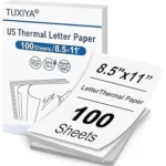 The image shows a stack of premium thermal paper rolls, suggesting the Top 10 Most Expensive Thermal Paper collection.