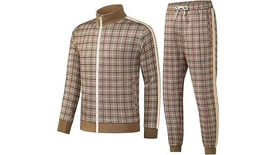 The image shows a luxurious tracksuit ensemble, fitting for the Top 10 Most Expensive Tracksuit Brands feature.