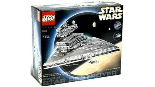 This image shows a variety of highly sought-after and expensive building block sets.