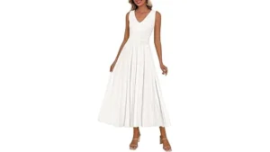 The image shows a stunning, floor-length white gown from the Top 10 Most Expensive White Dresses list.