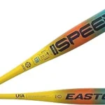 The image shows a collection of high-end youth baseball bats, likely featured in the Top 10 Most Expensive Youth Baseball Bat list.
